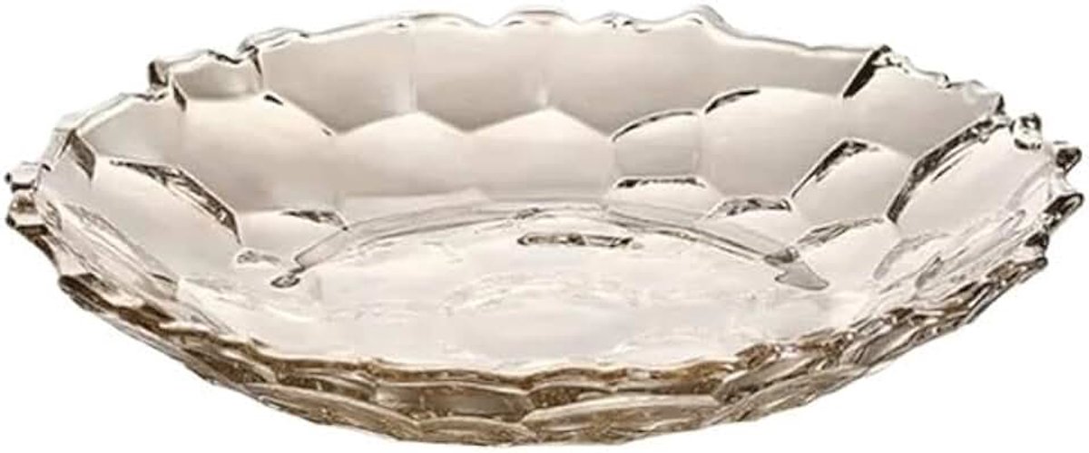 Fruitschaal Fruitschaal Decoratief bord van glas Huishoudelijk snackbord Snackbord Snoepbord(Groot)