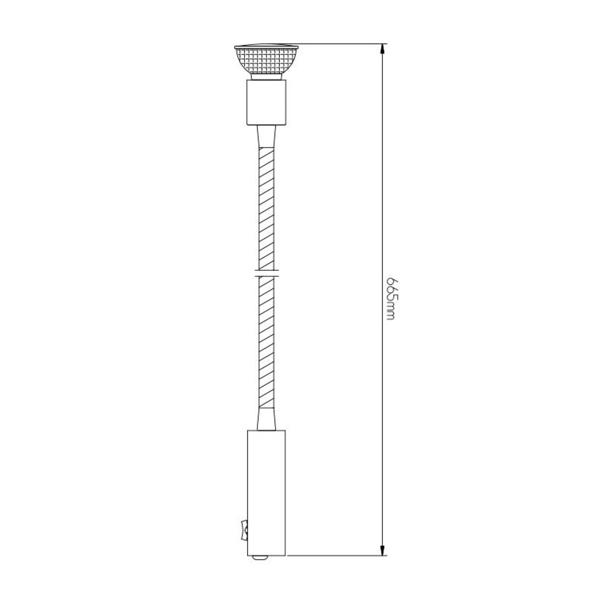 RUNE FLEX 1XGU10 LED 5W dim STAAL