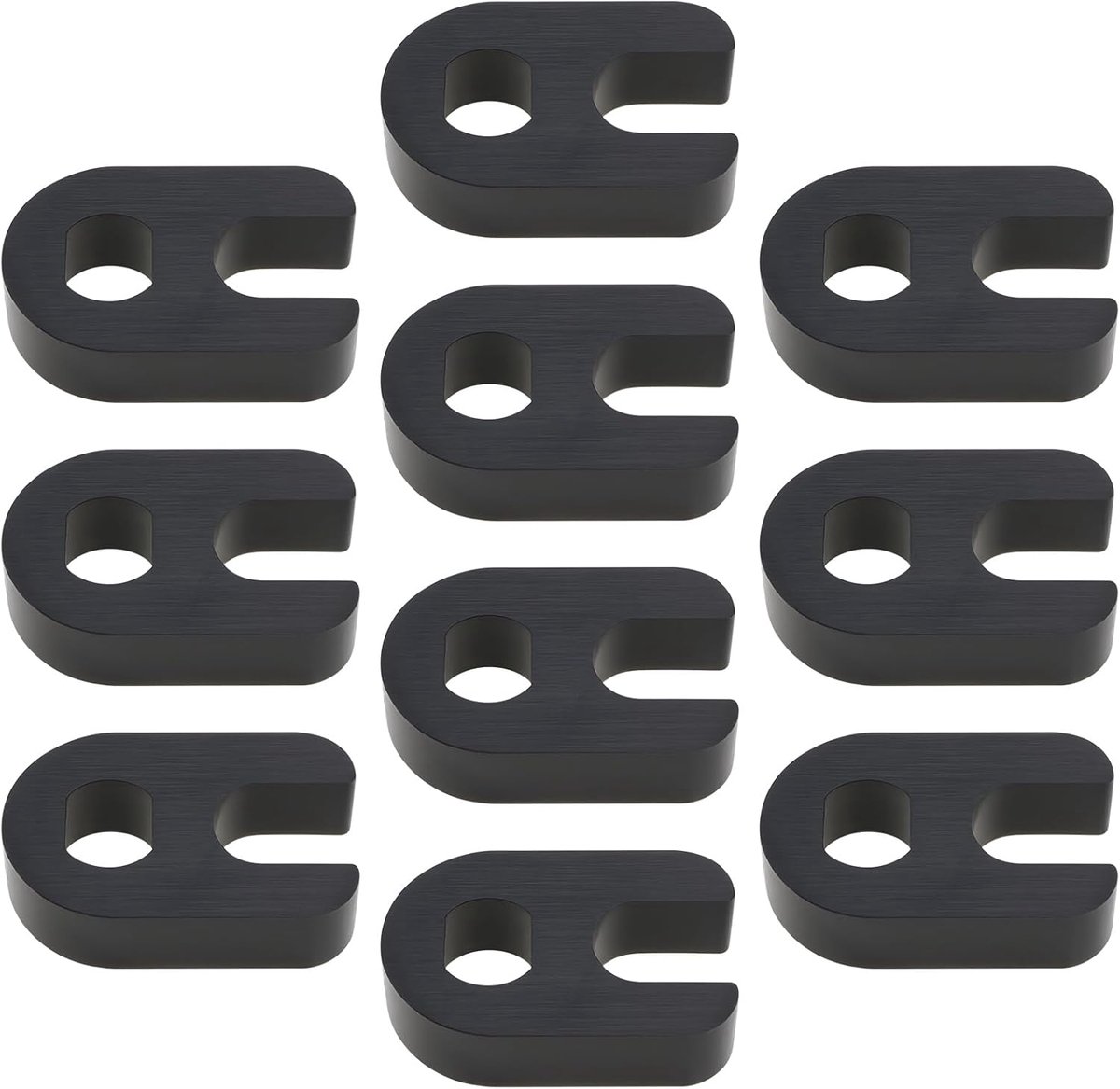 10 stuks Ventielkernverwijderaar Compatibel met Presta-ventiel 17,7x11,7x4,8mm Presta-ventielkernverwijderingsgereedschap voor Mountainbikes, Racefietsen, Vouwfietsen Zwart