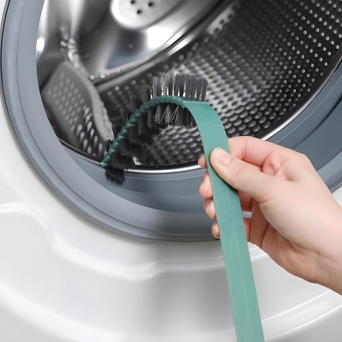 Wasmachineborstel - set van 3 dieptereinigingstool voor wasmachinetrommels 2,0*59,9 cm duurzaam flexibel 360° nylon borstelharen
