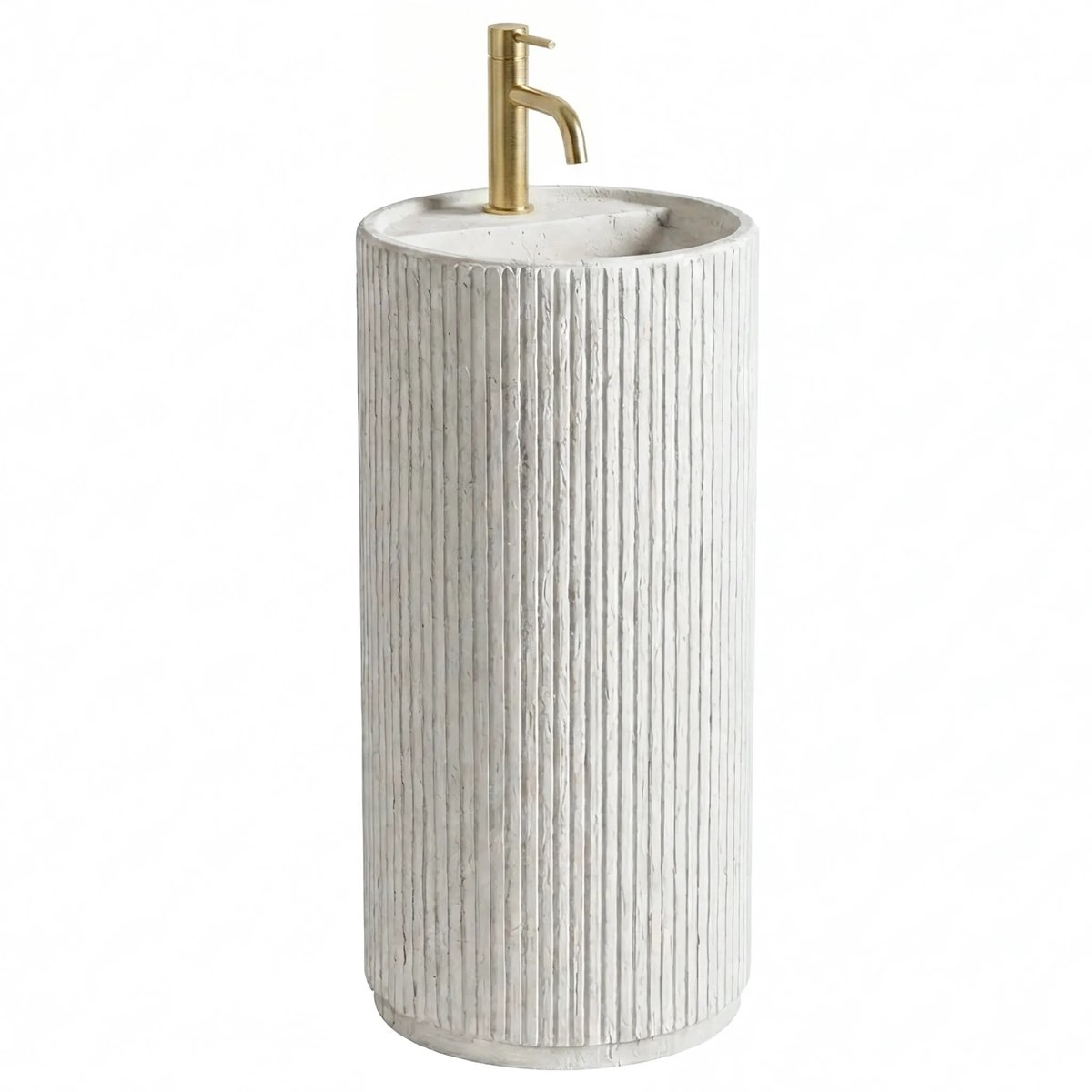 Rea - Wastafel Margarita White, Ronde - 39 x 39 x 85 cm