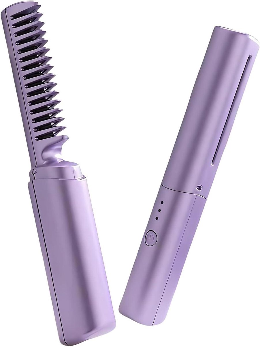 Keramische kam - Stijlkam haar - Haar stylen - Antistatische technologie - 20 x 5 cm - Zwart