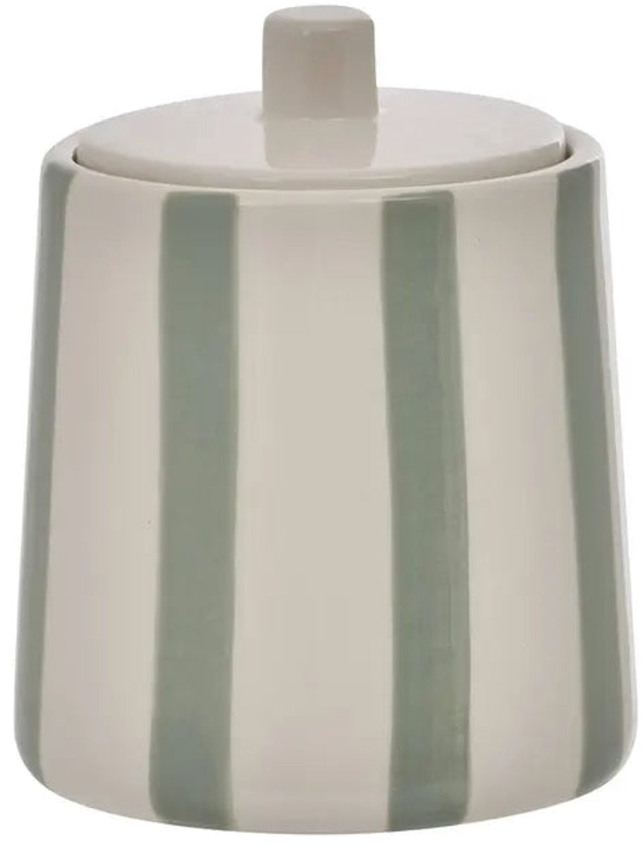 5Five Strio Wattenschijfhouder - Ø10xH13cm - Groen