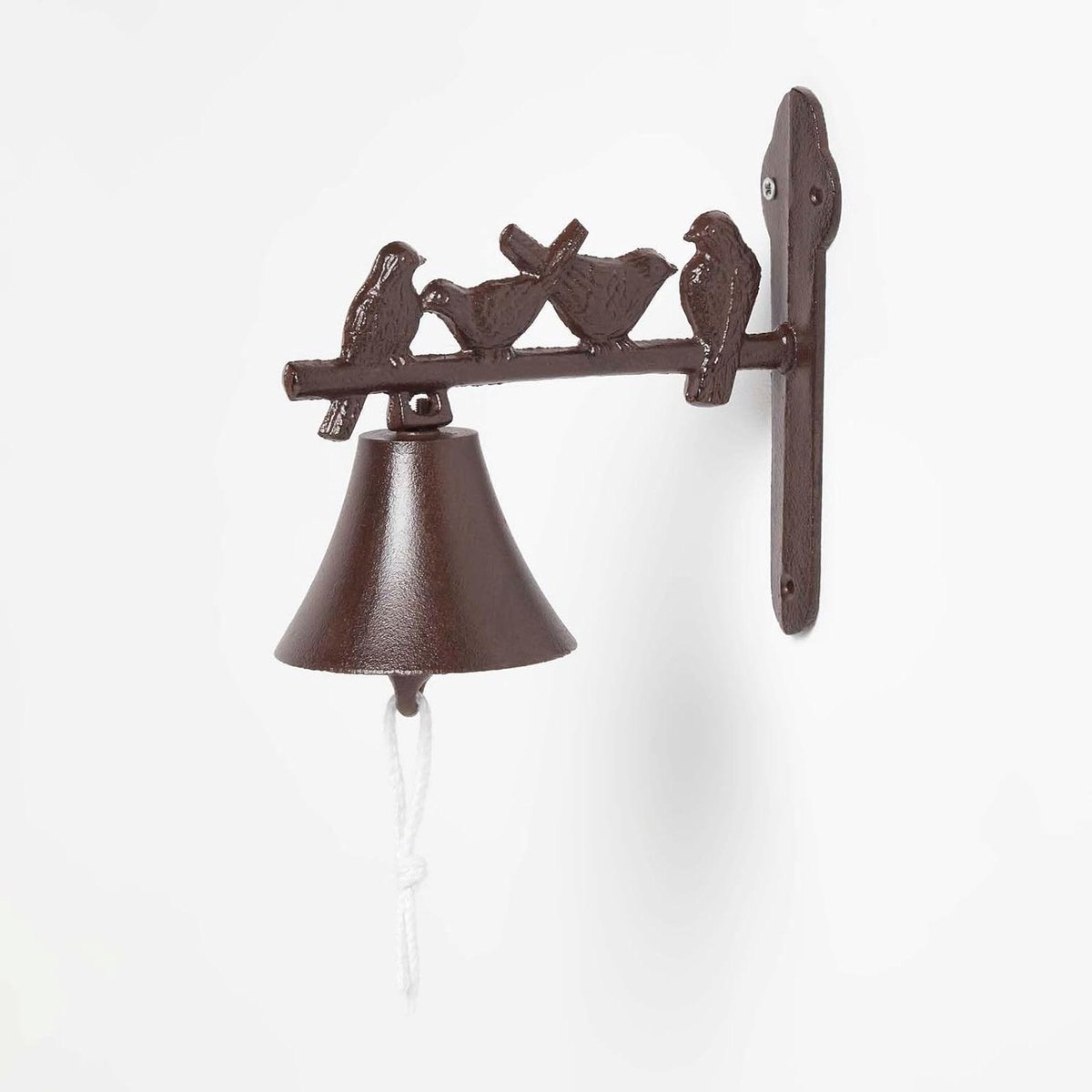 Gietijzeren Deurbel - Decoratieve Bel - Entree Verfraaien - Vogels op Tak - 22cm x 11cm - Brons