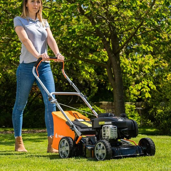 Grasmaaier benzine zelfrijdend - Grasmaaier benzine zelftrekkend - ‎133 x 50 x 100,5 cm; 23,5 - Maaibreedte 41 cm van Kibani — afbeelding 4