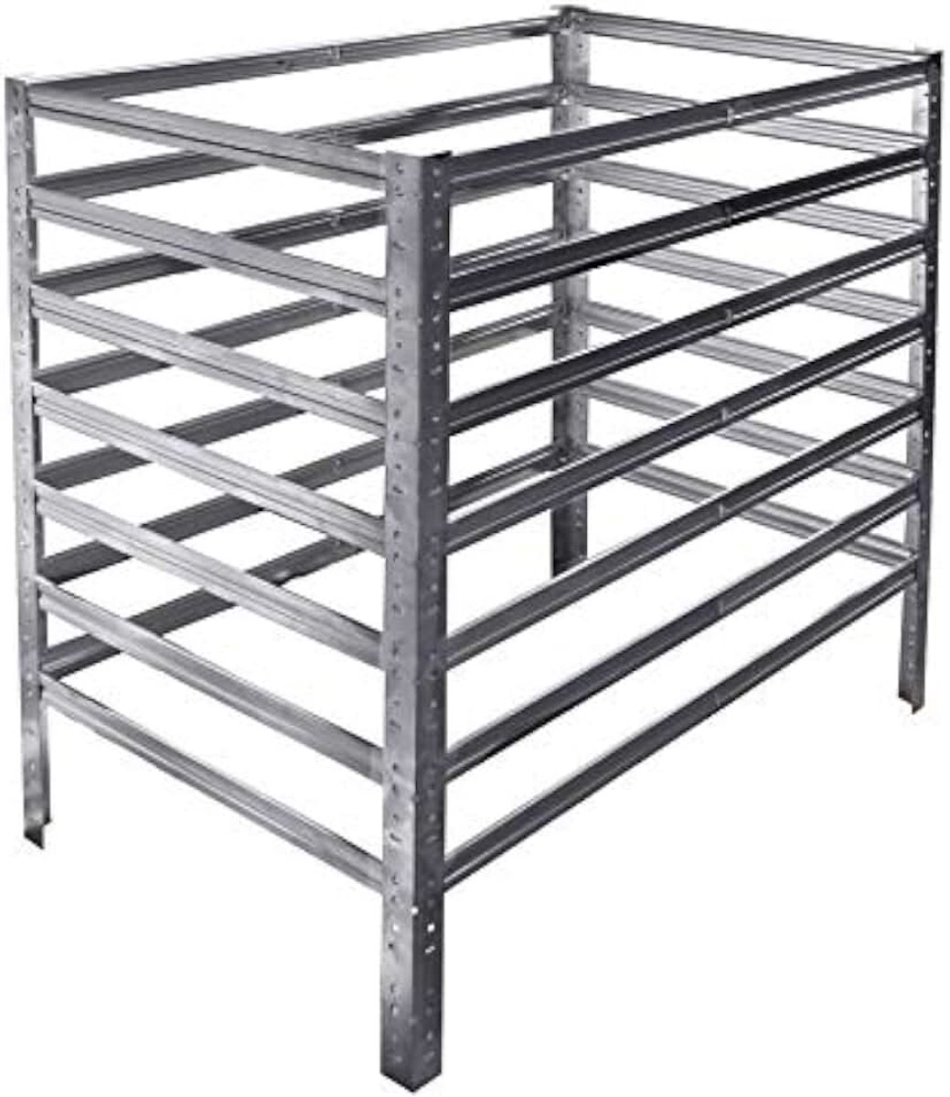 shelfplaza Home 100x110x120cm compostbak verzinkt: 1320L