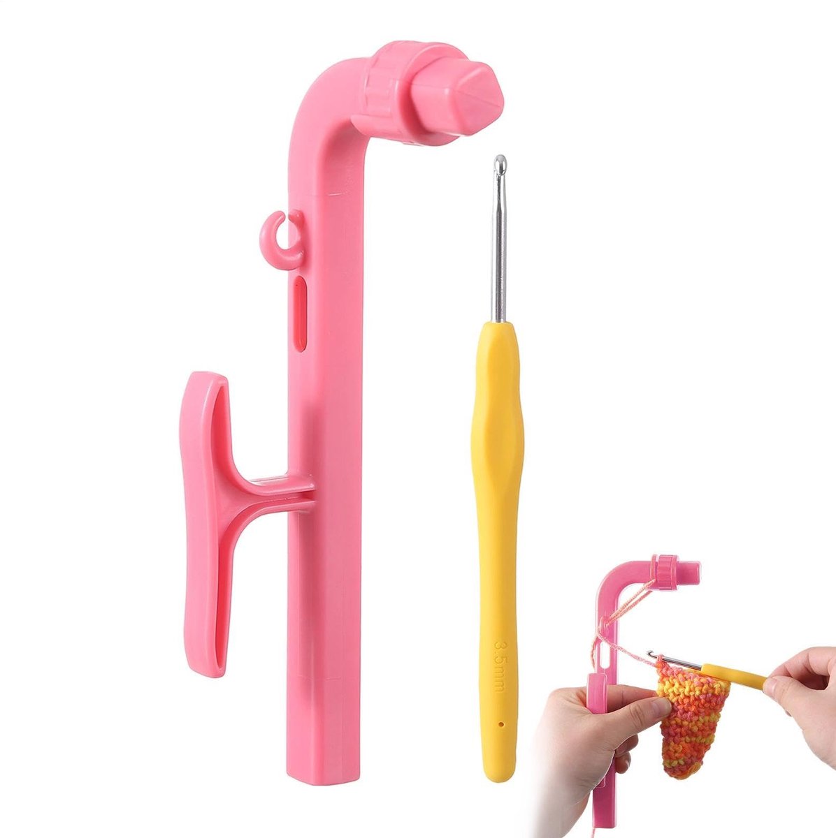 Haakhouder Ergonomische Regelaar | Ring Als Gids Voor Haken Op De Vinger Bestemd Voor Beginners Vrouwen Dames Oma's Liefhebbers Van Handwerk Hobby