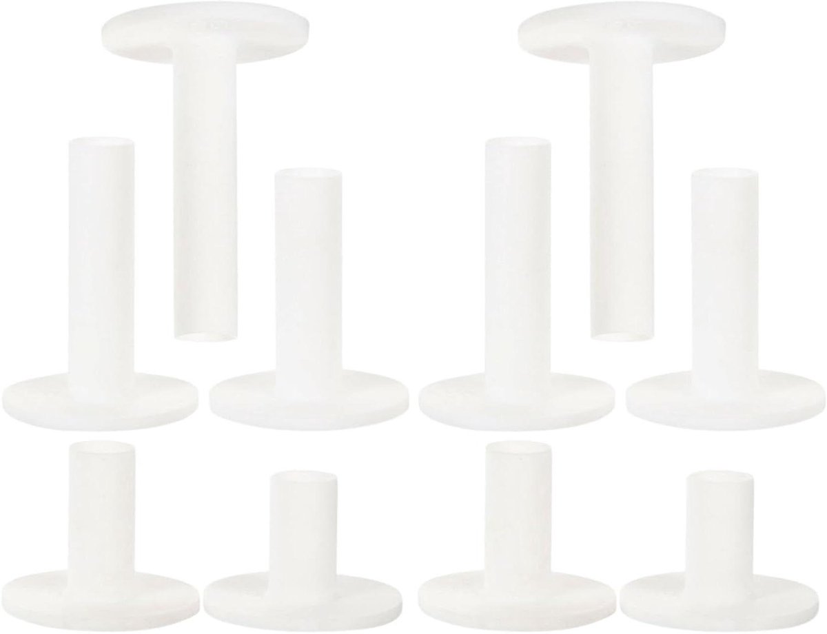Golf Tees Rubber - Oefen Tees Golf - Golf Training - Antislip Balstabilisatie - 10 Stuks - Wit
