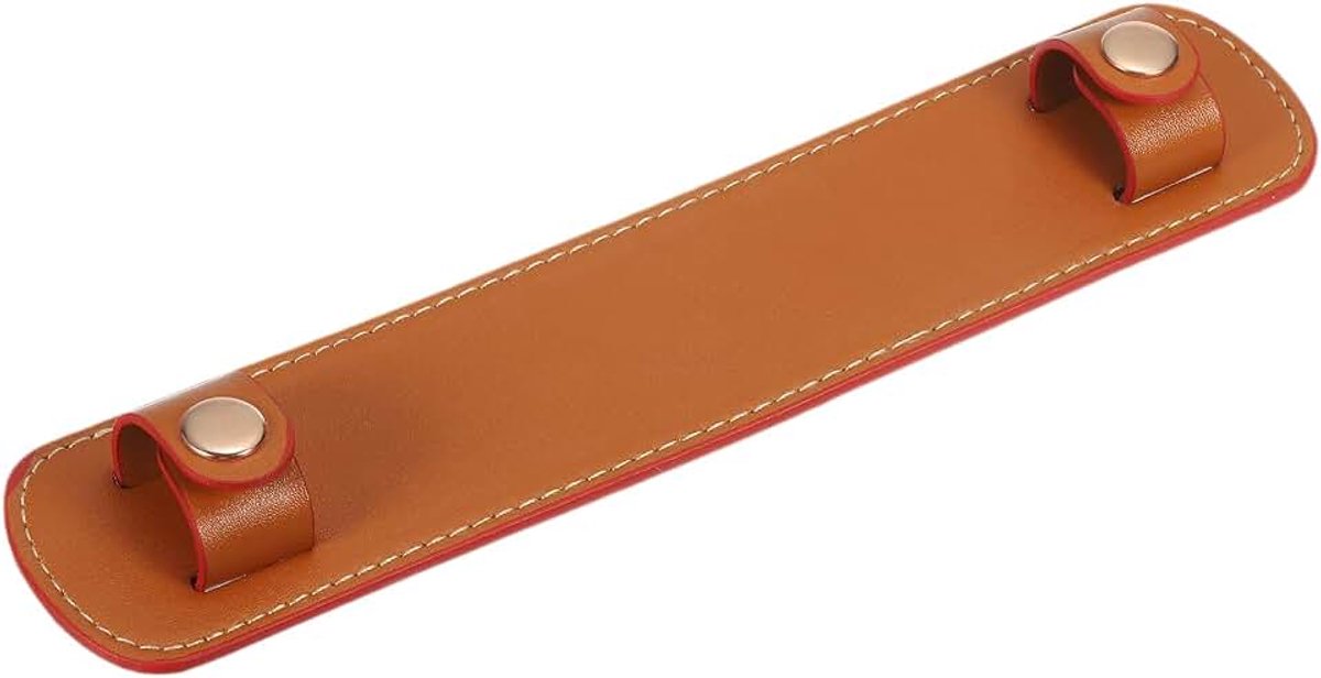 9 "x 2" Lederen Schouderriem Pad, PU Lederen Rugzak Strap Pads Handtas Strap Protector Afneembare Kussenslopen voor Tote Tassen Handtas Portemonnee Crossbody, Oranje