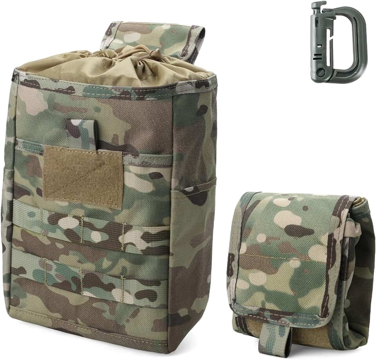 Molle Dump Pouch, Opvouwbare Mag Dump Pouch, Magazijn Utility Oprolbare Heuptas, Koord Voor Rugzakaccessoires