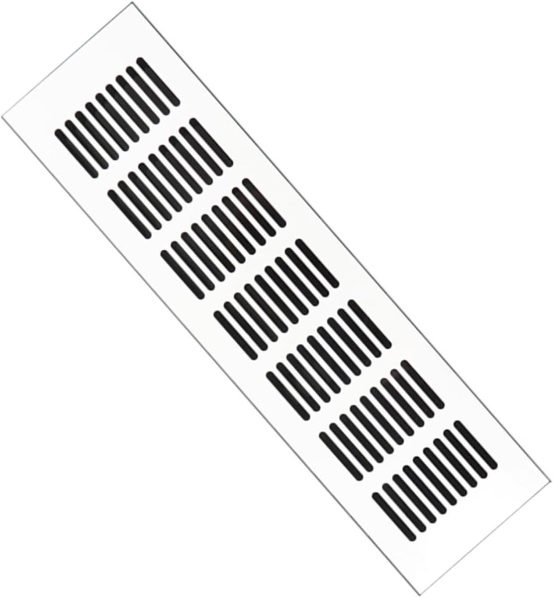 Ventilatierooster - Louvered grilldeksel - Ventilatie verbeteren - Aluminiumlegering - 80 x 80 mm - Zilver
