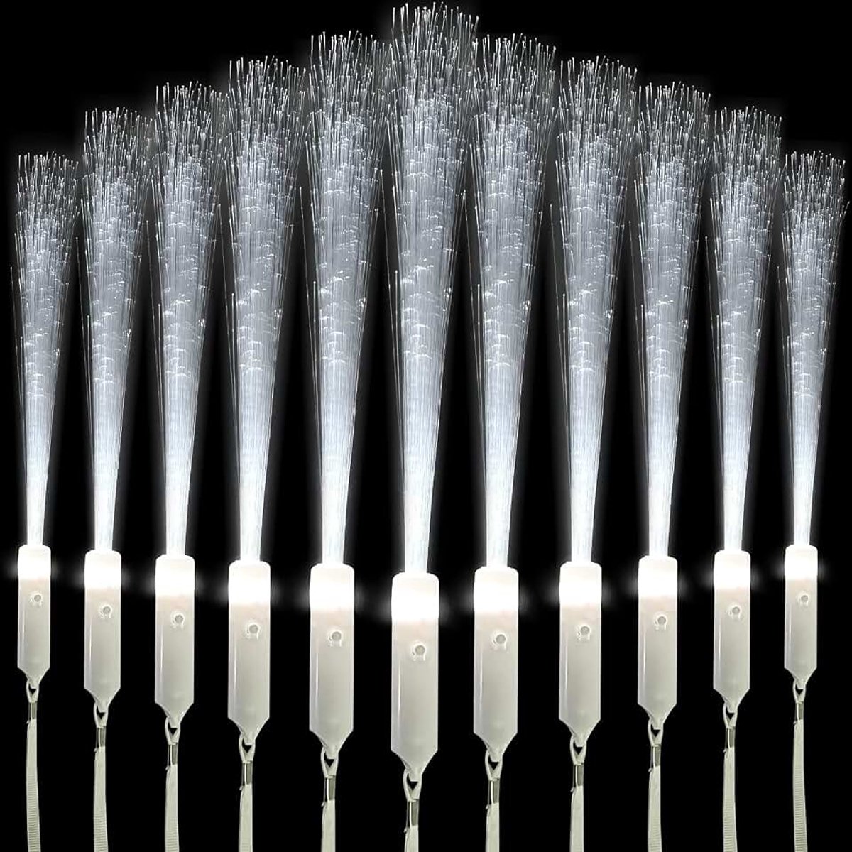 15 stuks Glow Stick Party Favour Packs, LED Light Toy Party Set, Witte LED Light Stick met 3 Lichtmodi, Geschikt voor Feest, Concert, Evenement, Verjaardag Bruiloft (15 stuks Wit)