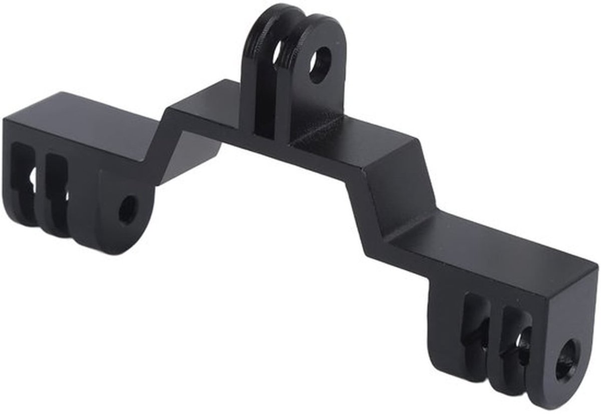- Dubbele Kopmontage - Aluminium Camera-Adapter - Voor Twee Camera's - Geschikt voor GoPro - Camera-Bevestiging - Duurzaam en Lichtgewicht - Z..