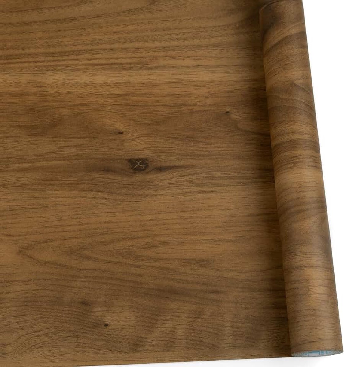Houteffect Vinyl Wrap Zelfklevend Behang voor Meubels, Donker Eiken Hout Zelfklevende Achterkant Plastic Rol, Bruin Behang voor Bureau, Keuken Werkblad, Vensterbank 60 cm X 500 cm