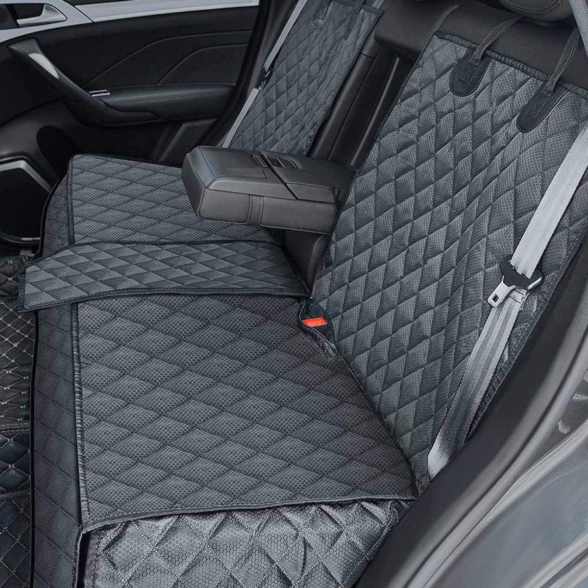 Hondendeken Auto Achterbank - Autostoelhoes Hond - Bescherming Auto - Waterdicht Krasbestendig - 135 x 85 cm - Zwart
