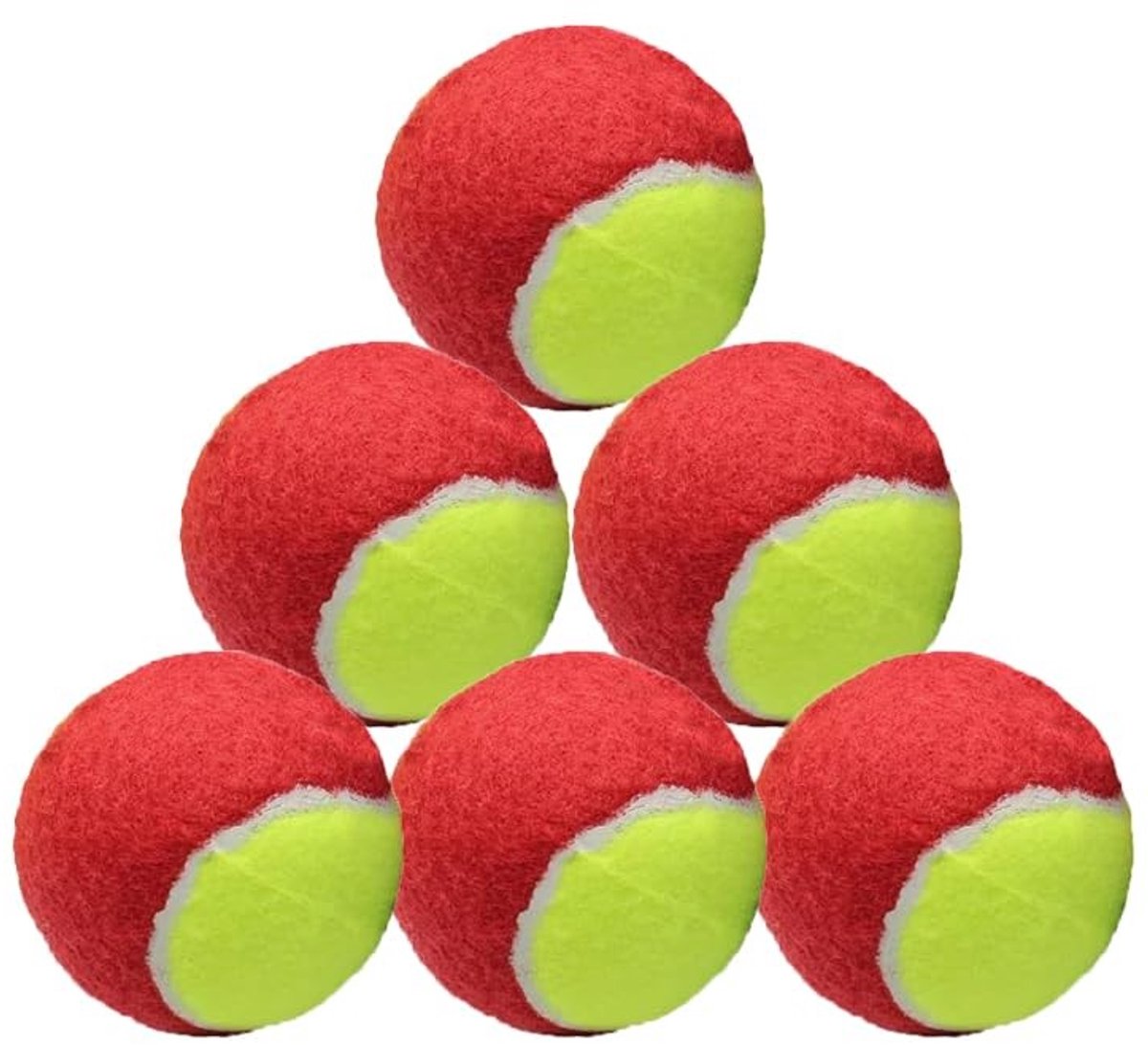 Dailygoods- Tennisballen Low Compression - Trainingsballen voor Beginners - Geschikt voor Kinderen - Duurzaam Viltmateriaal - Ideaal voor Hond - Eenvoudig Transport