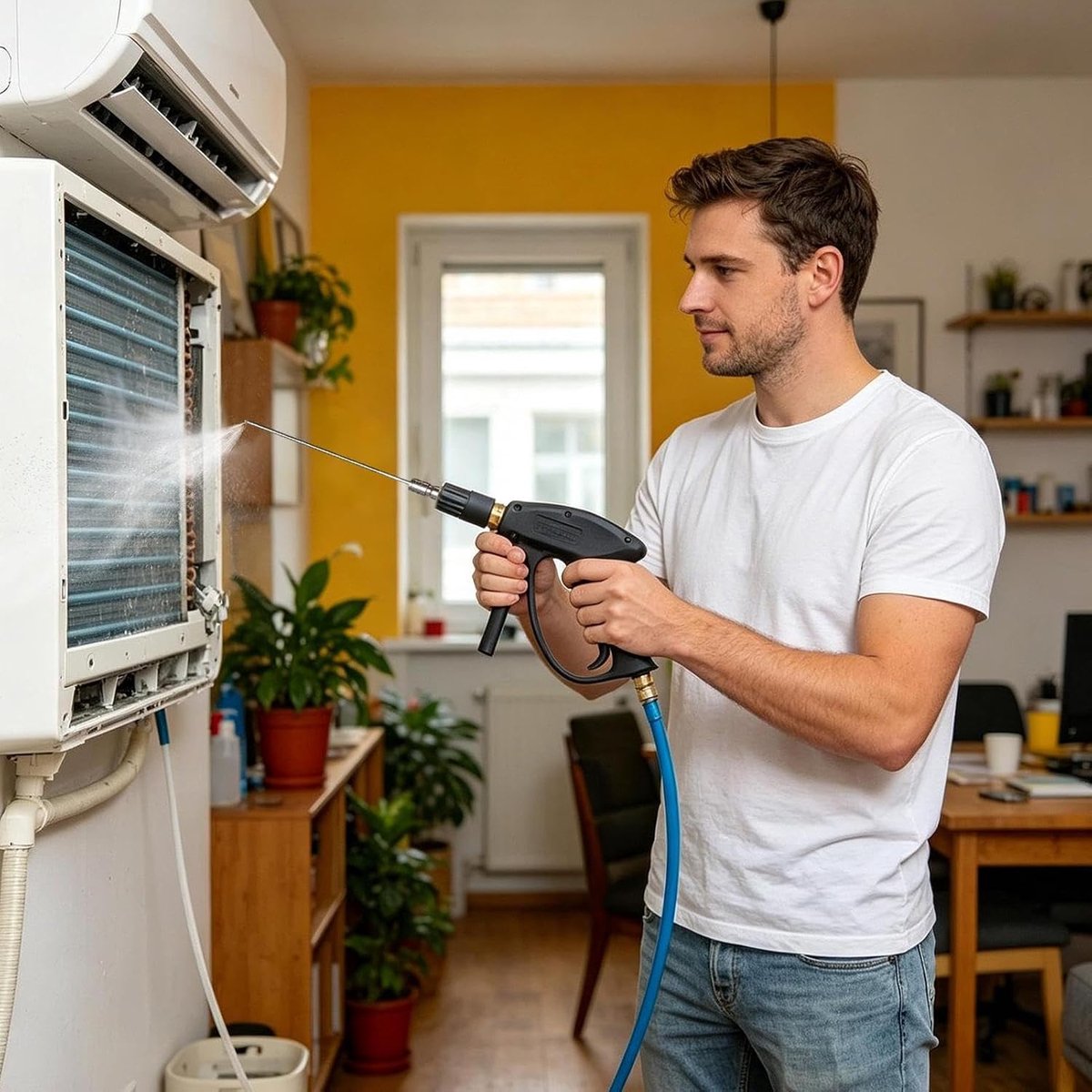 Hogedrukreiniger Sproeier - Naaldtips Set - Efficiënt Reinigen - Roestvrijstaal - 1/4 Snelkoppeling - Zilverkleurig