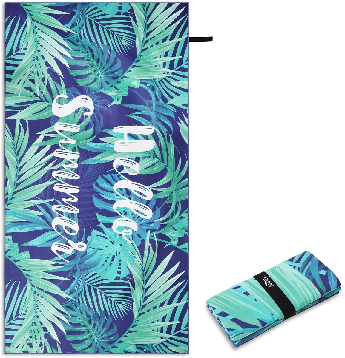 Dailygoods- Strandhanddoek XXL 200x100 cm - Microvezel - Lichtgewicht - Compact - Zandbest