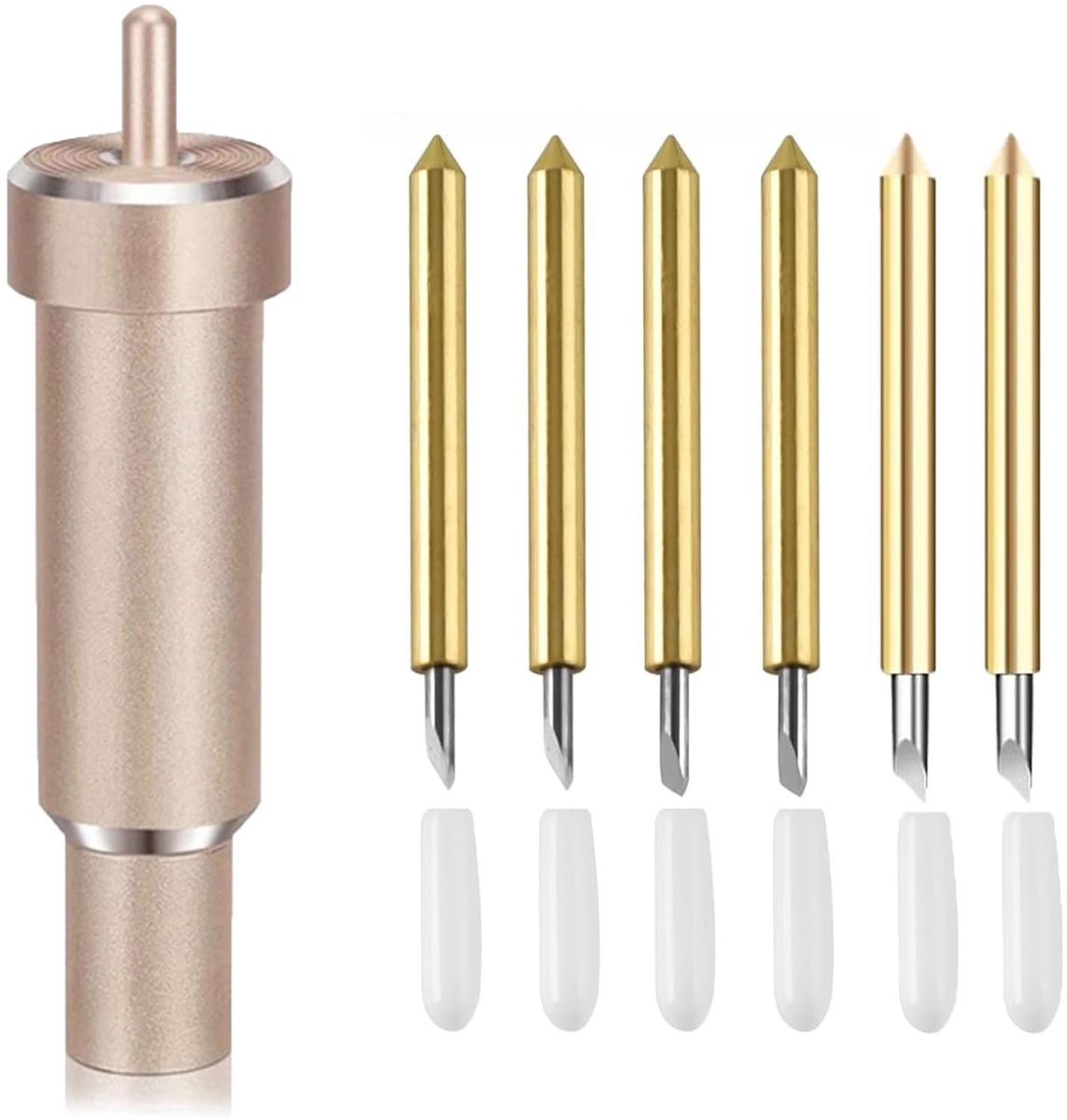 Solidchoice- Snijmes Premium Set - 6-delig - Reservemes - Fijnsnijmes - Snijbehuizing - Compatibel met Cricut Machines - Snijbladen