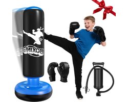 Boxhandschoenen en Opblaasbare Stootzak Set voor Karate en Taekwondo Training, Perfect Cadeau voor Jongens en Meisjes