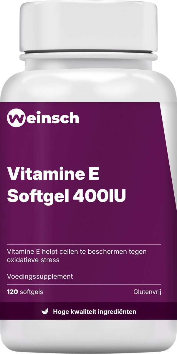 Weinsch Vitamine E Softgel 400IU | 700mg | 120 softgels