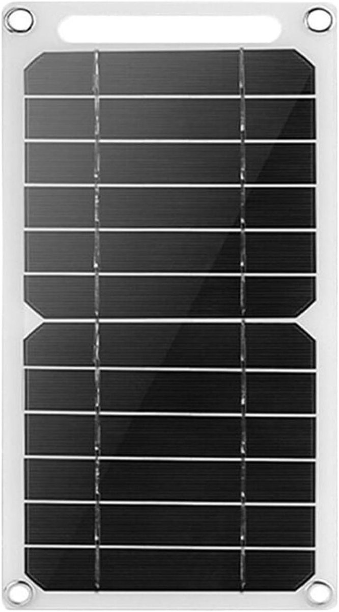 Zonnepaneel Opvouwbaar - Draagbaar Paneel - Energie Opwekken - Monokristallijn Silicium - 6 Watt - Zwart