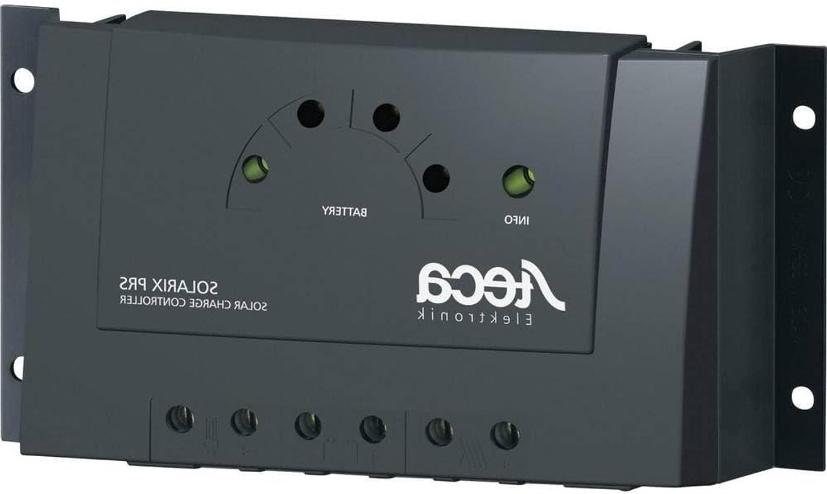 Laadregelaar - Zonnecontroller - Energiebeheer - Automatische Spanningsdetectie - 10 A - Zwart