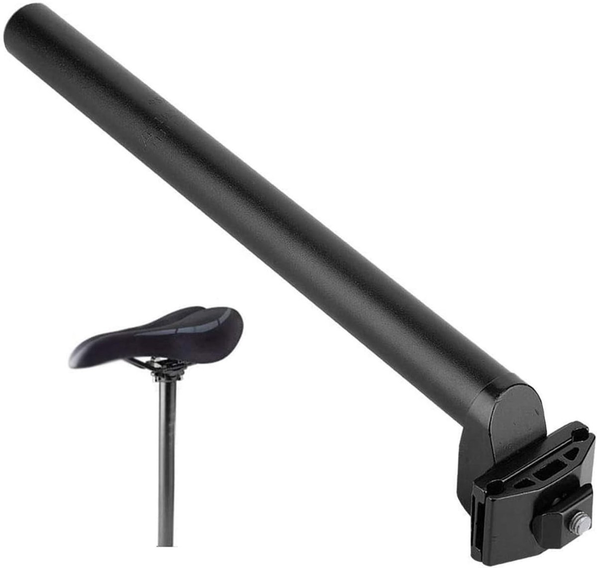Verstelbare Aluminium Zadelpen voor Mountainbike en Racefiets met Micro Fit Klem - 25.4 mm x 300 mm, Lichtgewicht en Duurzaam