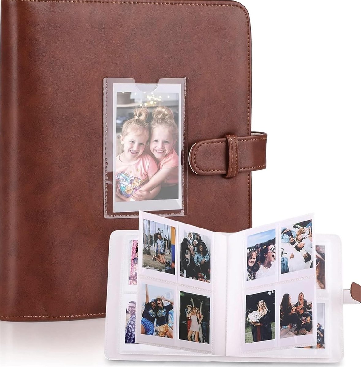 Dailygoods- Fotoalbum met 256 vakken - Instax Mini/Fujifilm/Polaroid - Mini Fotoalbum - Bescherming voor foto's - Kwaliteitsproduct - Instant Fotoalbum