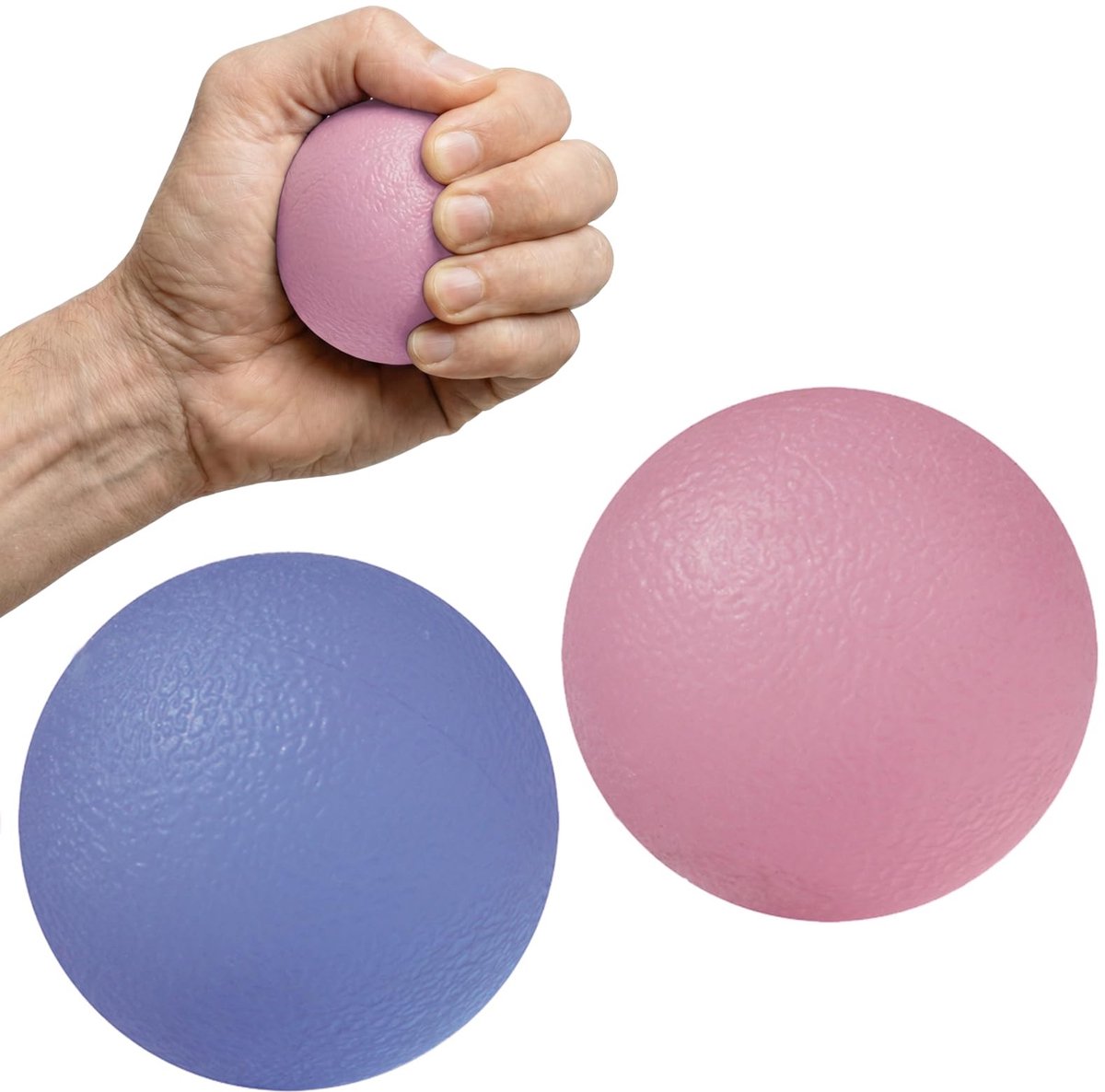 Dailygoods- Stressballen Set van 2 - Therapeutische Gelballen - Voor Volwassenen - Handoefeningen - Verlichting van Artritis - Schokbestendig - Knijpballen