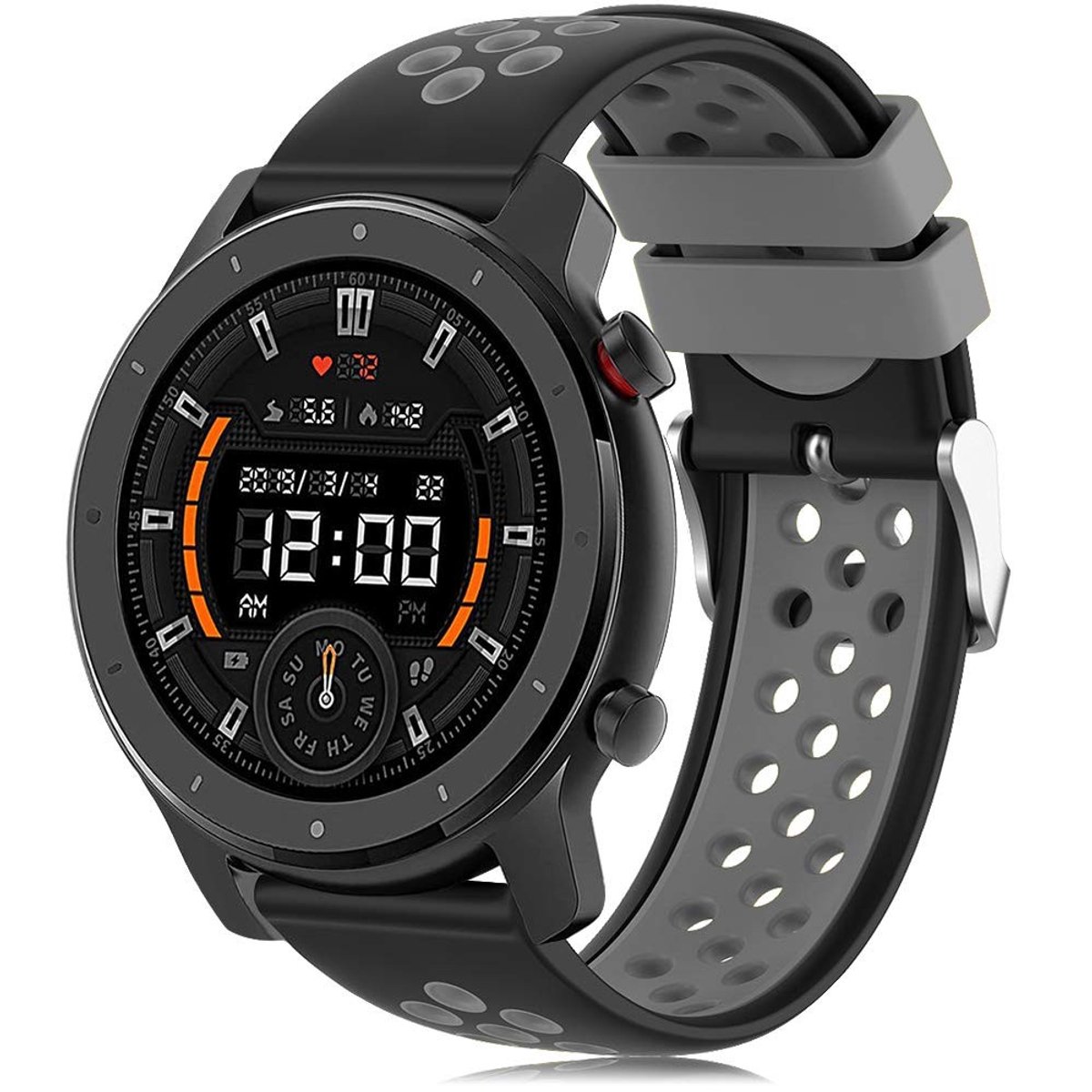Dailygoods - 22mm Nylon Horlogeband Compatibel met 2, Vervangende Sportband