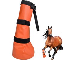 Paarden Hoeflaars - Hoefweekzak - Hoefverzorging - Lekvrije Onderdompeling - 46 cm Hoog - Zwart
