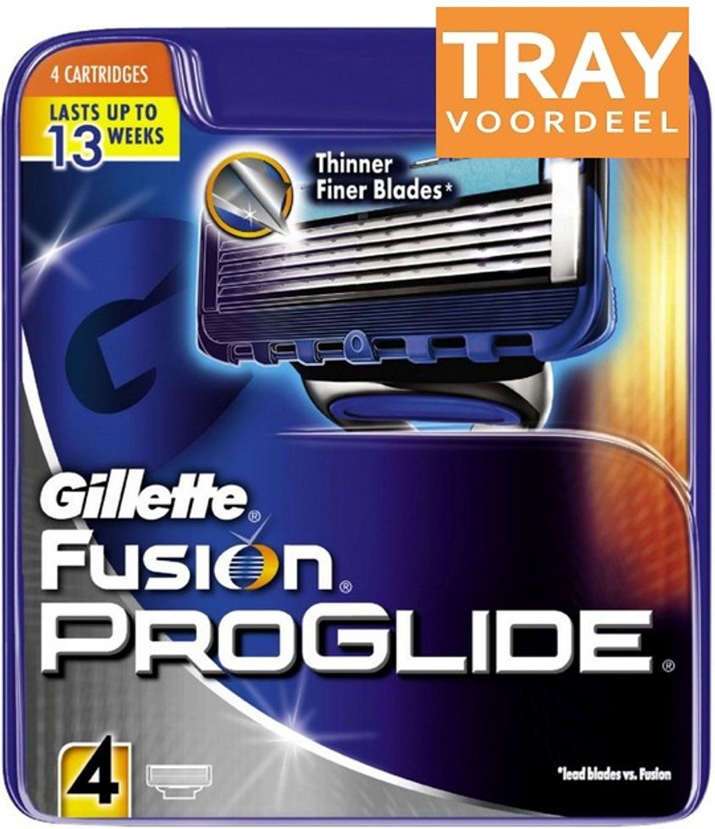 GILLETTE FUSION PROGLIDE SCHEERMESJES 10 X 4 STUKS