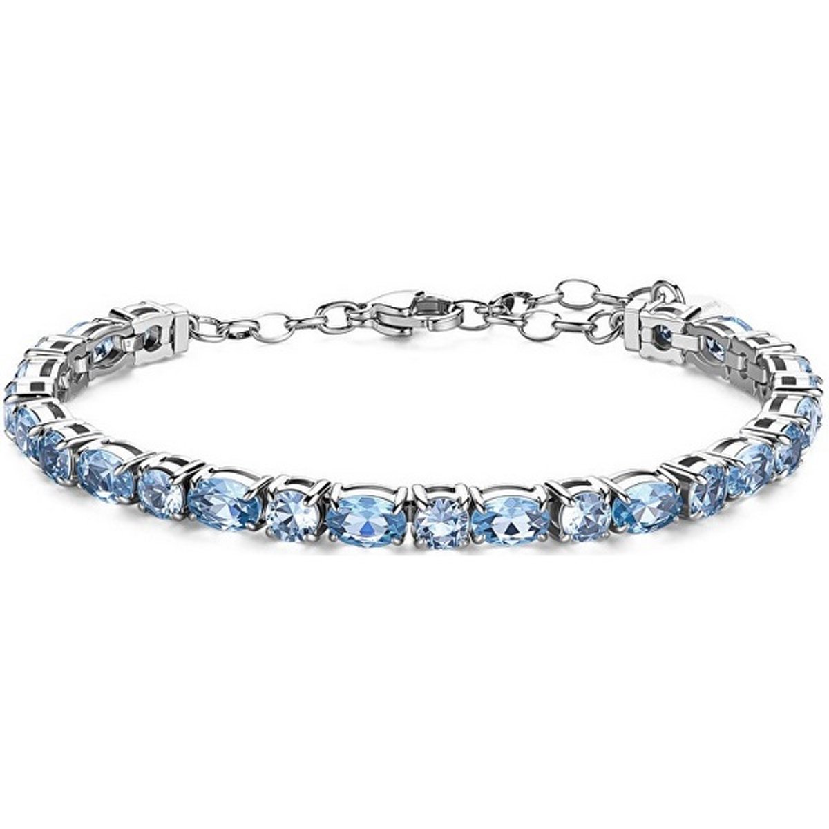 BROSWAY DREAMING BIG19 STAINLESS STEEL ARMBAND MET BLAUWE ZIRKONA'S 1 STUK