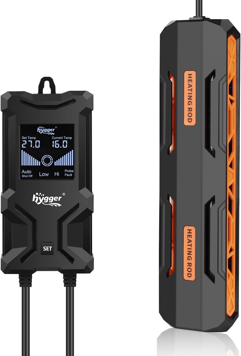 SnelShoppen - Submersibele Aquariumverwarming 1200 W met Intelligent LCD Display, Automatische Uitschakeling en Veiligheid voor Zoet- en Zoutwater 500