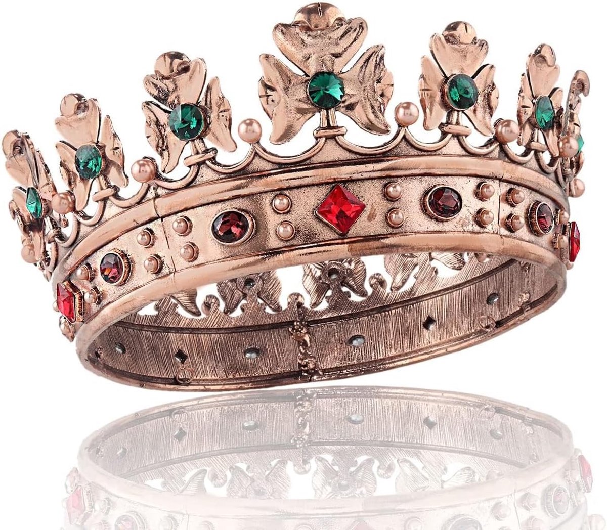 Royal Crown voor Mannen - Metalen Prins Haar Diadeem voor Verjaardagsfeest, Cosplay en Prom