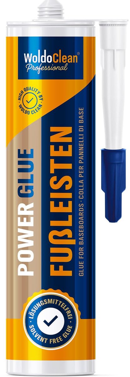 Thijox - Montagelijm voor Vloerplinten en Plinten 475 g - Sterke Kleefkracht, Hoge Beginhechting, Waterdicht en Verouderingsbestendig, Ideaal voor Hou