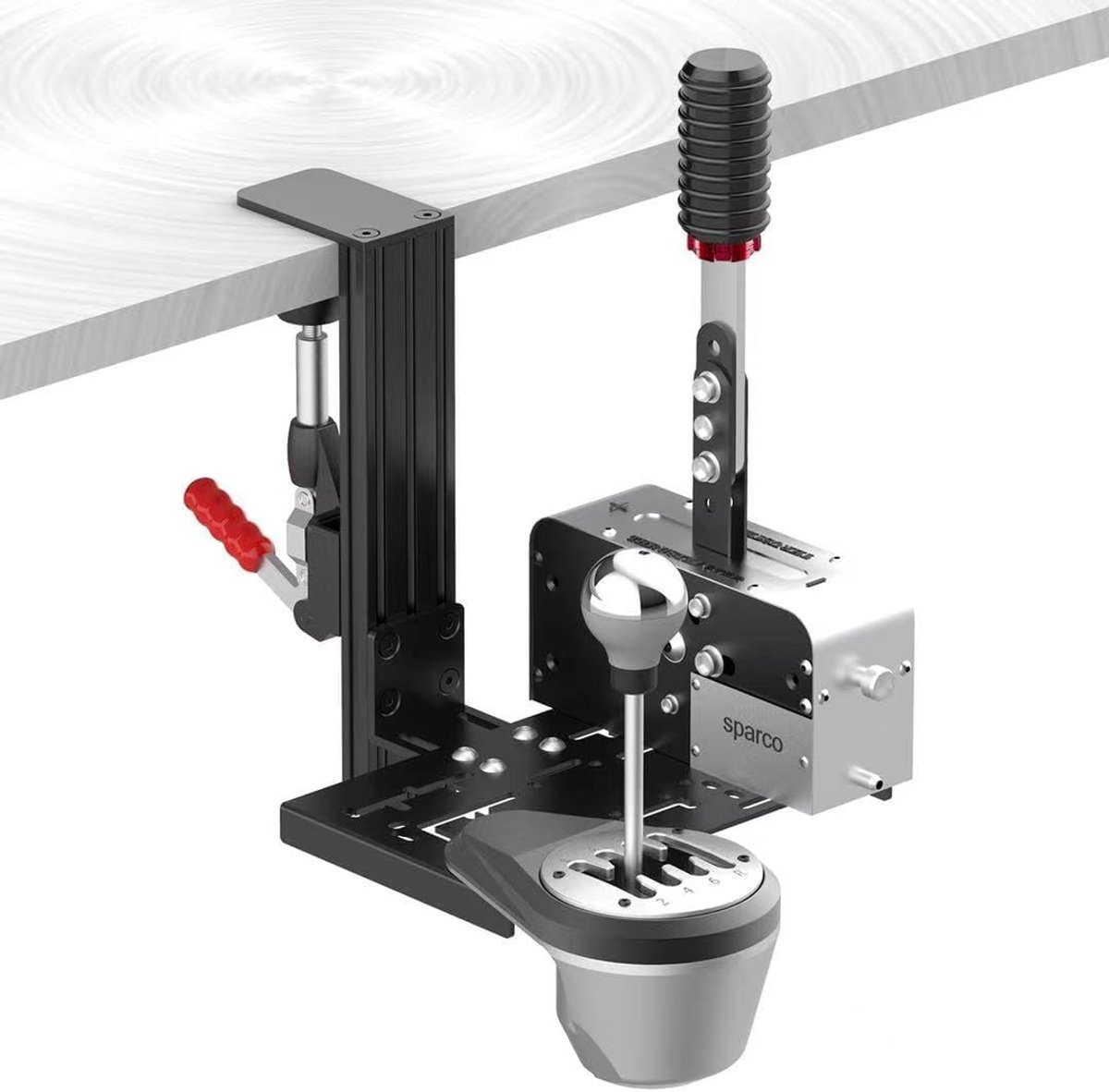 SnelShoppen - Universele Desk Mount voor Racing Sim Shifter Handrem - Compatibel met Diverse Shifters en Handremmen - Ideaal voor Gaming Setup - Verst