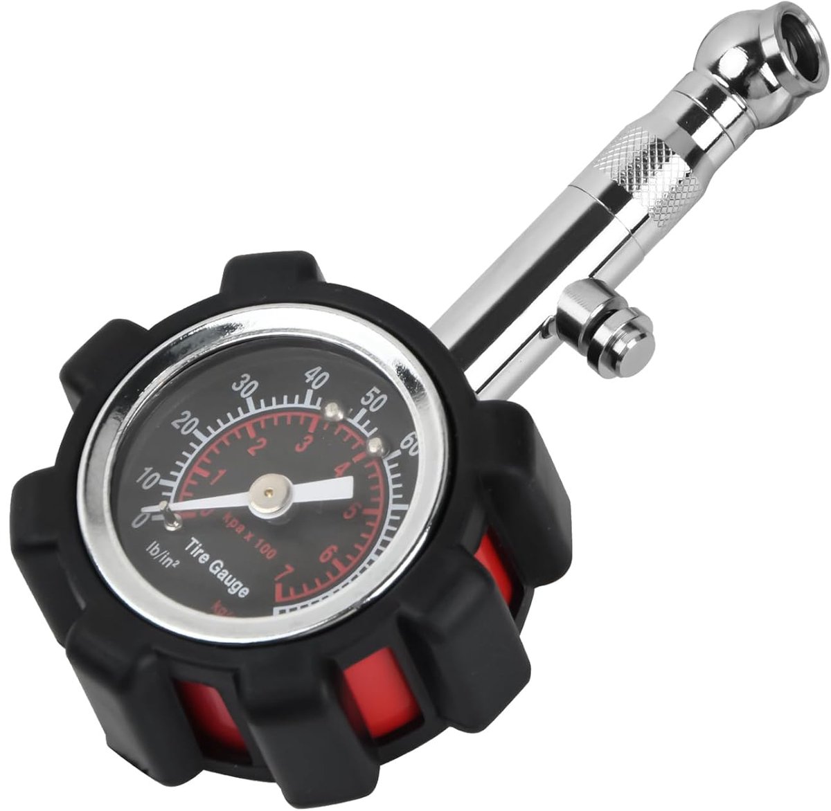 Thijox - Dokeno Bandenspanningsmeter Analoge Luchtdrukmeter 0-100 PSI voor Auto, Motor, SUV - Nauwkeurige Mechanische Bandenspanning Meter met 3,8 cm