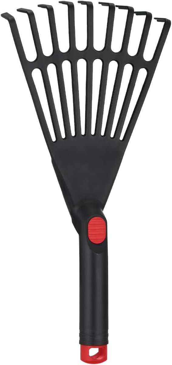 Thijox - Tuinhark Bladhark Vegen Bladgrijper Hark Tuinhandgereedschap Camping Hark Griphark Pijn Bladbreker Kleine Knoppen Grashark Reusable Plastic