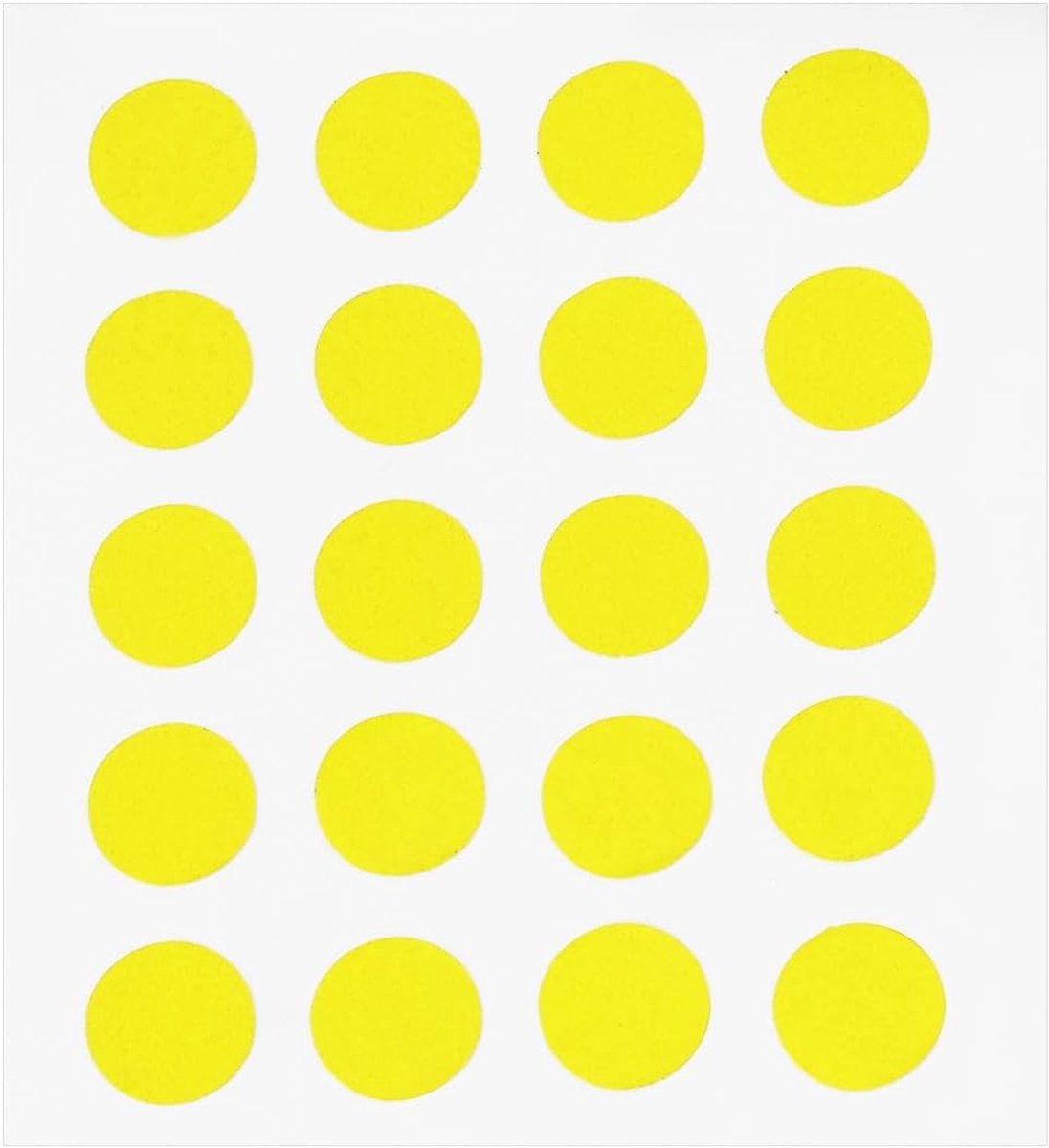 20 Stuks Gitaar Fretboard Markers Inlegstickers voor Folk en Elektrische Gitaar Geel 6.35x0.07mm