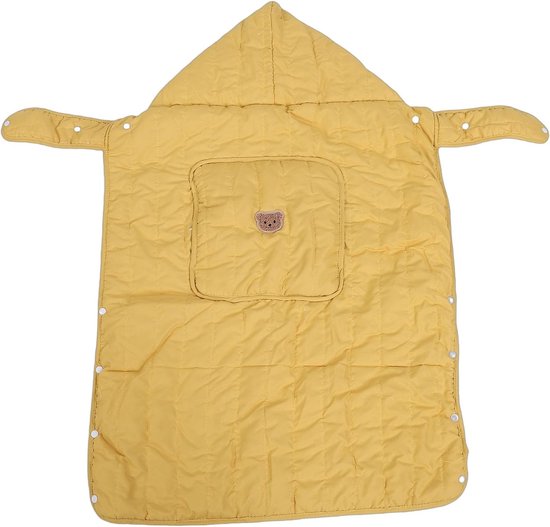 Draagzak Kinderwagenhoes - Baby deken met capuchon - Bescherming baby buiten - Winddicht en ademend - 77x60 cm — afbeelding 5