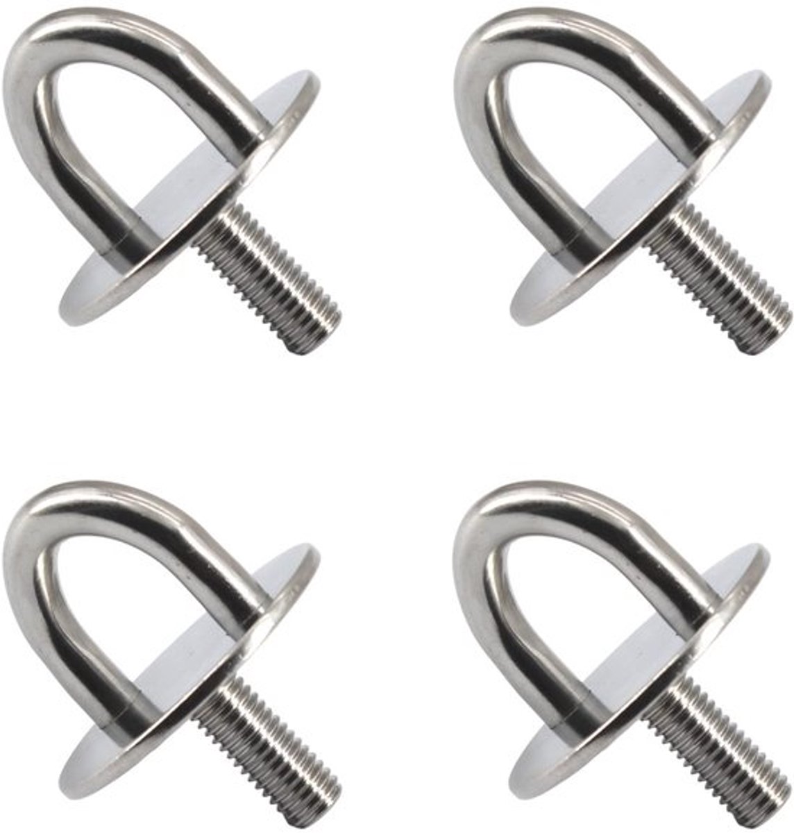 IMstore - Duurzaam roestvrij staal oogplaat, set van 4