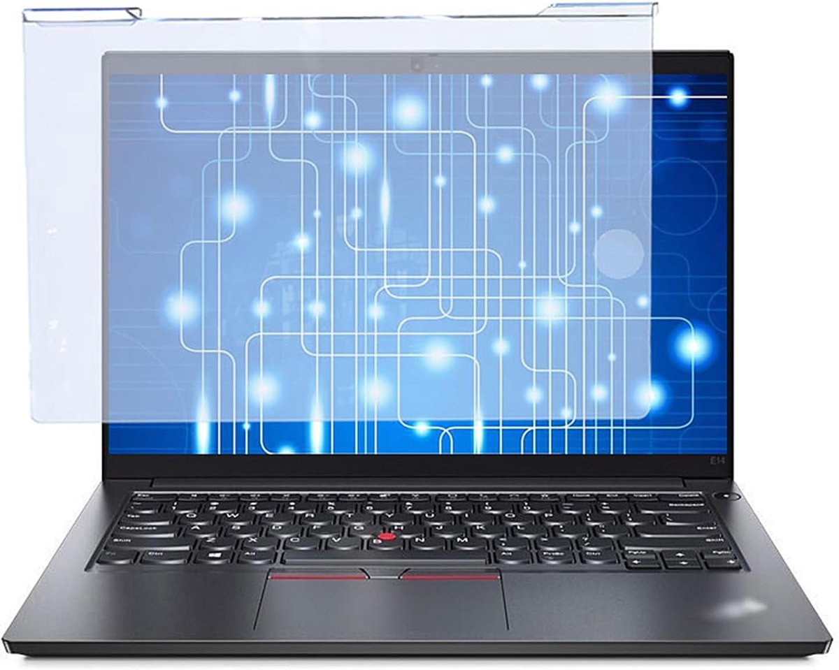 Schermbeschermer Laptop - Blauwlichtfilter Film - Oogcomfort Verhogend - Lijmloze Installatie - 12-17 inch - Mat