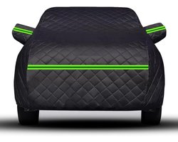 Autohoes - Beschermhoes Auto - Buiten Opslag - Anti-hagel Dik Katoen - 4 kg - Zwart