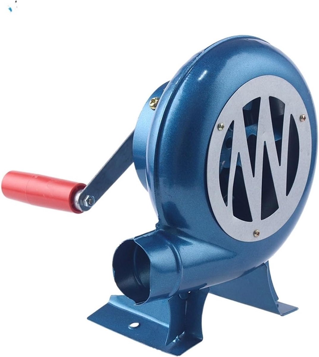 Luchtblazer - Ventilator Blower - Barbecue Aanmaken - Geen Elektriciteit Nodig - 18cm x 11.5cm x 20.5cm - Blauw