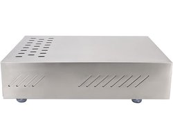 Koffie Knock Box - Afvalbak Koffie - Barista Studio - Afneembare Lade - 25L Capaciteit - Zilver