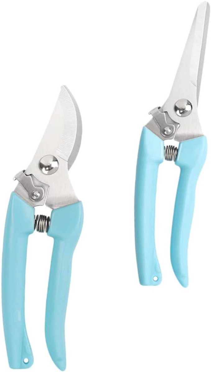 Tuinschaar Set - Snoeischaren Takkenknipper - Fruitbomen Snoeien - Met Veiligheidsslot - 19.5x5cm - Blauw