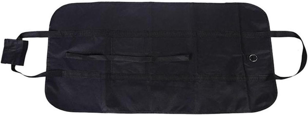 Houten opbergtas - Brandhout drager - Open haard hout - Zware canvas tas - 99 x 48 cm - Zwart