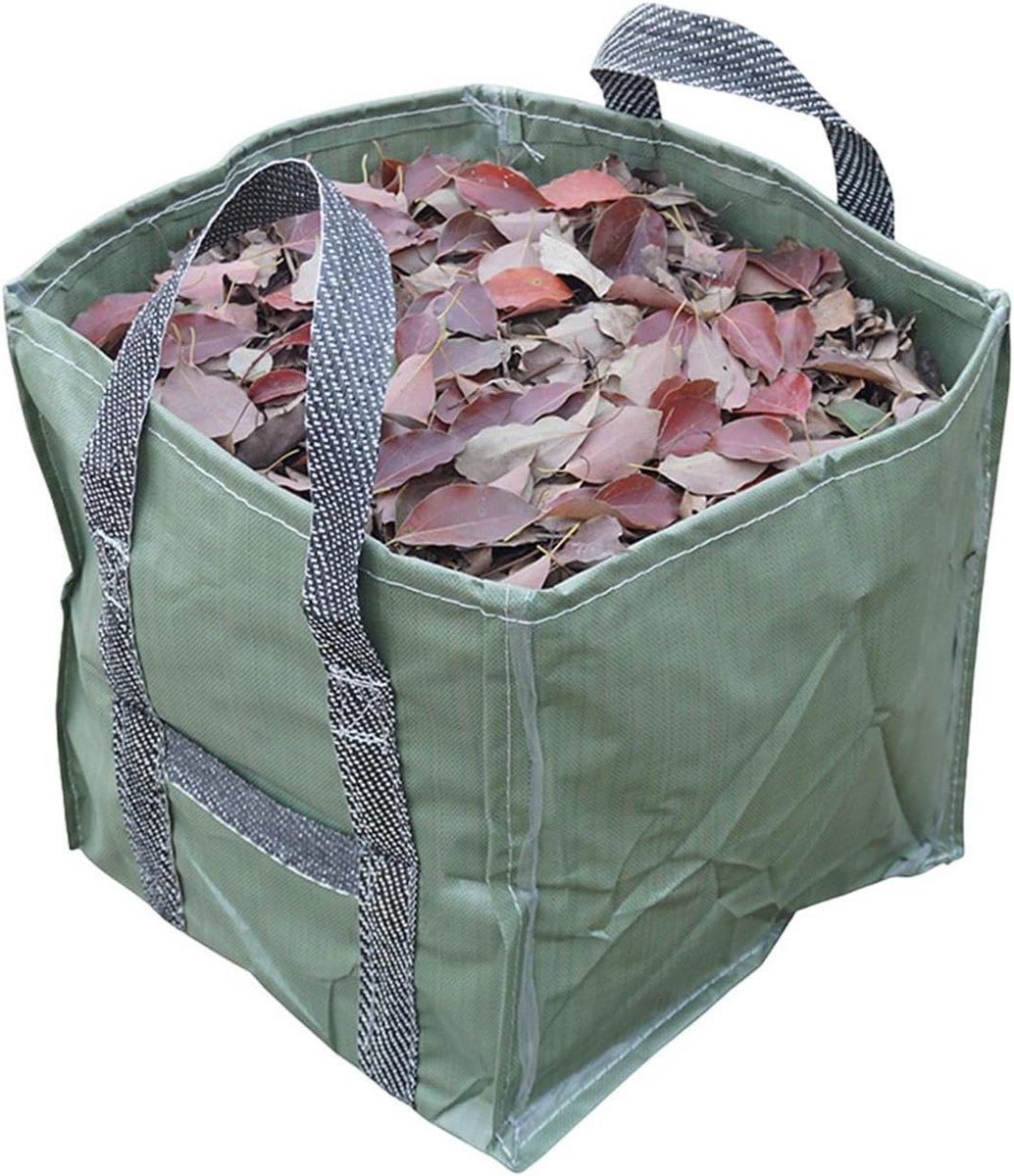 Herbruikbare Tuinzak - Afvalverzamelaar Opvouwbaar - Tuinonderhoud Vereenvoudigen - Versterkte Handgrepen - 53 x 53 cm - Groen